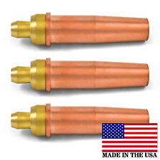Lot Of 3 Victor Style Oxygen Propane Cutting Torch Tips 0-3gpn 1-3gpn 2-3gpn