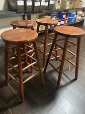 Wood Stool Bar Set 7 Stools In This Lot Bargain Priced High Quality Restaurant