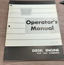Oliver Operators Manual For 7300 Combine Diesel Engine