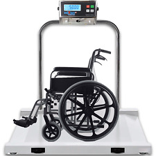 Aluminum Portable Light Weight Floor Wheel Chair Foldable Drum Scale 1000 Lbs