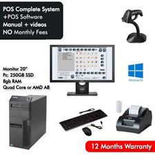 Retail Pos Monitor Cpu Cash Register Express Complete Point Of Sale System