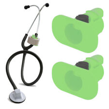 2 Pack Of Green S3 Stethoscope Tape Holders - Littman Nursing Scrubs Ems Emt