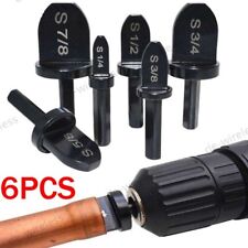 6x Swaging Tube Expander Tool Drill Bit Set Air Conditioner Copper Pipe Flaring