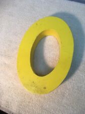 Letter O Big Vtg Wood Block Type Italic Font 8in X 5in X 1.5in Yellow