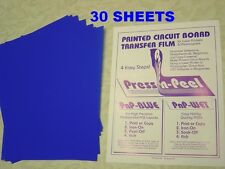 30 Sheets Press-n-peel Blue Pcb Transfer Paper Film Etch Printed Circuit Boards