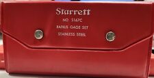 Starrett S167c Stainless Steel Radius Gage Set