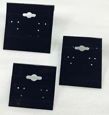 Black Earring Card Display Hanging Jewelry Display Cards - 2 Sizes 100 Pcs