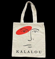 Kalalou Reusable Canvas Shipping Bag Tote Foldable Logo Graphic Cotton India