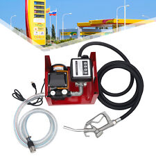 Commercial Fuel Transfer Pump 550w Meter For Oil Fuel Diesel Manual Nozzle