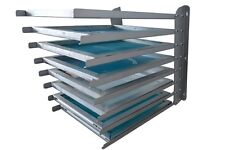 8 Layers Silk Screen Printing Frame Storage Rack Adjustable Width Shelf