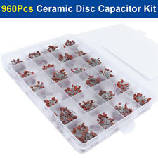 960 Pcs 24 Value Ceramic Capacitor 2pf-100nf Assortment Kit For Electronics New