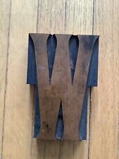 Vintage Printing Art Typography Wood Type Letterpress Graphic 5 Inch W Or M