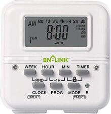 Bn-link 7 Day Heavy Duty Digital Programmable Dual Outlet Timer - 2