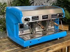 Wega Polaris 2 Group High Cup Bright Blue Timber Handles Espresso Coffee Machi
