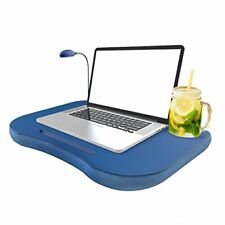 Laptop Desk Cup Holder Lapdesk Portable Bed Tray Table Pillow With Led Light
