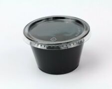 Disposable 4oz Plastic Condiment Cups With Lids Sample Cup Jello Shot Cups...