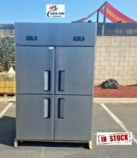 New Four Door Commercial Refrigerator Reach In Solid Door W47 X D27 X H74