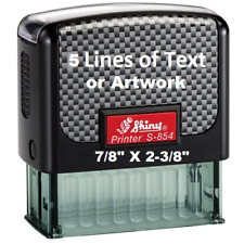 Shiny S-854 - Self-inking Rubber Stamp - 5 Lines Of Text - Size 78 X 2-38