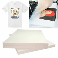 20 Heat Transfer Paper T-shirt Inkjet Iron On Sheet Light Fabric Cloth Craft Us