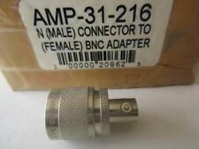Lot Amphenol Rf Connector Adapter 31-216 Bnc Jack Female To N Plug Male Made Usa