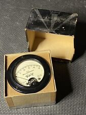 Used Vintage In Box Triplett 321 Dc Analog Round Panel Meter 0-500 Ma Range