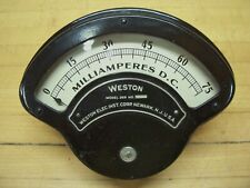 Vintage Nos Weston 269 Milliamperes D.c. Electric Volt Meter Gauge Steampunk