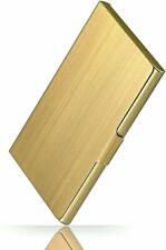 Aluminum Business Card Holder Case Bronze Gold With Super Light 3 Pack
