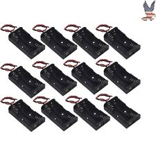 High Capacity Heavy-duty 12 Count Aa Battery Holder Case Box With Wire Leads