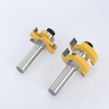 2pcs Tongue And Groove Router Bits T Shape 12 Shank Wood 38-316 Slot Cutter