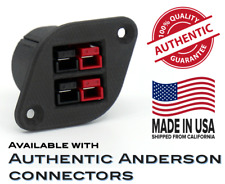 Dual Port Carbon Composite Panel Mount Adapter For Anderson Powerpole Pp153045