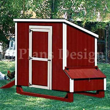 4x7 Lean-to Style Chicken Poultry Coop Plans 90407l
