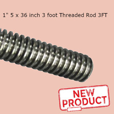 1 - 5 X 36 Inches 3 Feet Acme Fully Threaded Rod 3 Foot Steel Plain Thread New