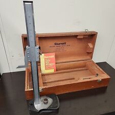 Starrett 254 Master Vernier Height Gage 0 - 20 Range Measurement Wood Case