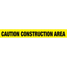 Barricade Tape 3 In X 1000 Ft Yellow Caution Construction Area 2 Rolls