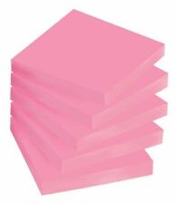 100 Sheets Post-it Notes 75mm Sticky Pop Up Cute Tabs Square Pad Pastel Pink New