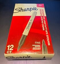 Original Sharpie 30001 Fine Point Permanent Marker Black Dozen 12 Ct