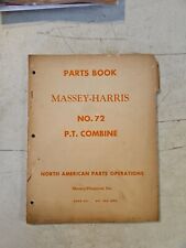 Vintage 1960 Massey Harris Ferguson No. 72 Pt. Combine Parts Book