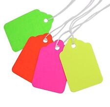 5 Fluorescent Colors Merchandise Tags With Knotted Strings 1-34x1-18 Md5000fx