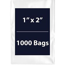 1 X 2 1000 Bags 2mil Flat Open Top Plastic Packaging Ldpe Clear Poly Bags