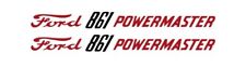 Ford Powermaster 861 Tractor Hood Decal Kit Graphics Stickers Emblem Set Sides