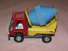 Vintage Toy 1970s Topper Zoomer Boomer Mini Metal Blue Cement Mixer Truck