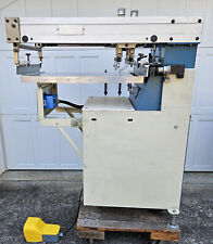 Used Automatic Screen Printing Press With A New 20x30 Flat Bed Without Vacuum