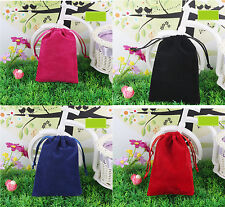 10 Pcs Large 7.5x10 Velvet Bags Jewelry Wedding Party Gift Drawstring Pouches