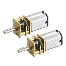2pcs Micro Speed Reduction Gear Motor Dc 6v 40rpm With Full Metal Gearbox