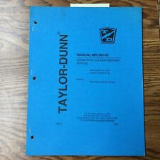 Taylor-dunn Rover Operation Maintenance Parts Manual Guide Electricgas Vehicle