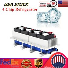 4chip Thermoelectric Peltier Cooler Refrigeration System Water Cooling Device
