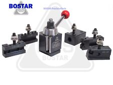 Bostar Axa 250-111 Wedge Type Tool Post Tool Holder Set For Lathe 6-12 6pc Set