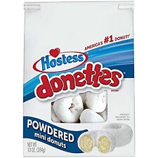 Hostess Donettes Mini Donuts Powdered 10.5 Ounce Pack Of 6