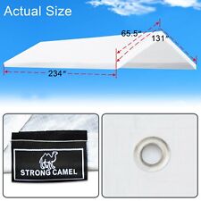 10x20 Carport Replacement Canopy Tent Top Garage Cover W Ball Bungees-frame Not