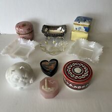 Vintage Trinket Box Collection Lot Of 10 Items